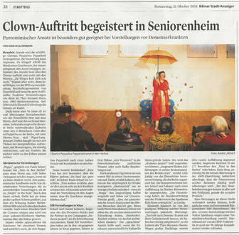 Artikel über Peppa in Seniorenheimen Artikel über Peppa in Seniorenheimen