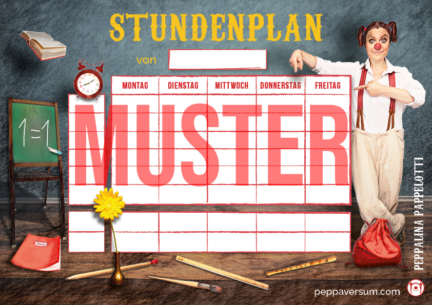 Peppas Stundenplan ist da!