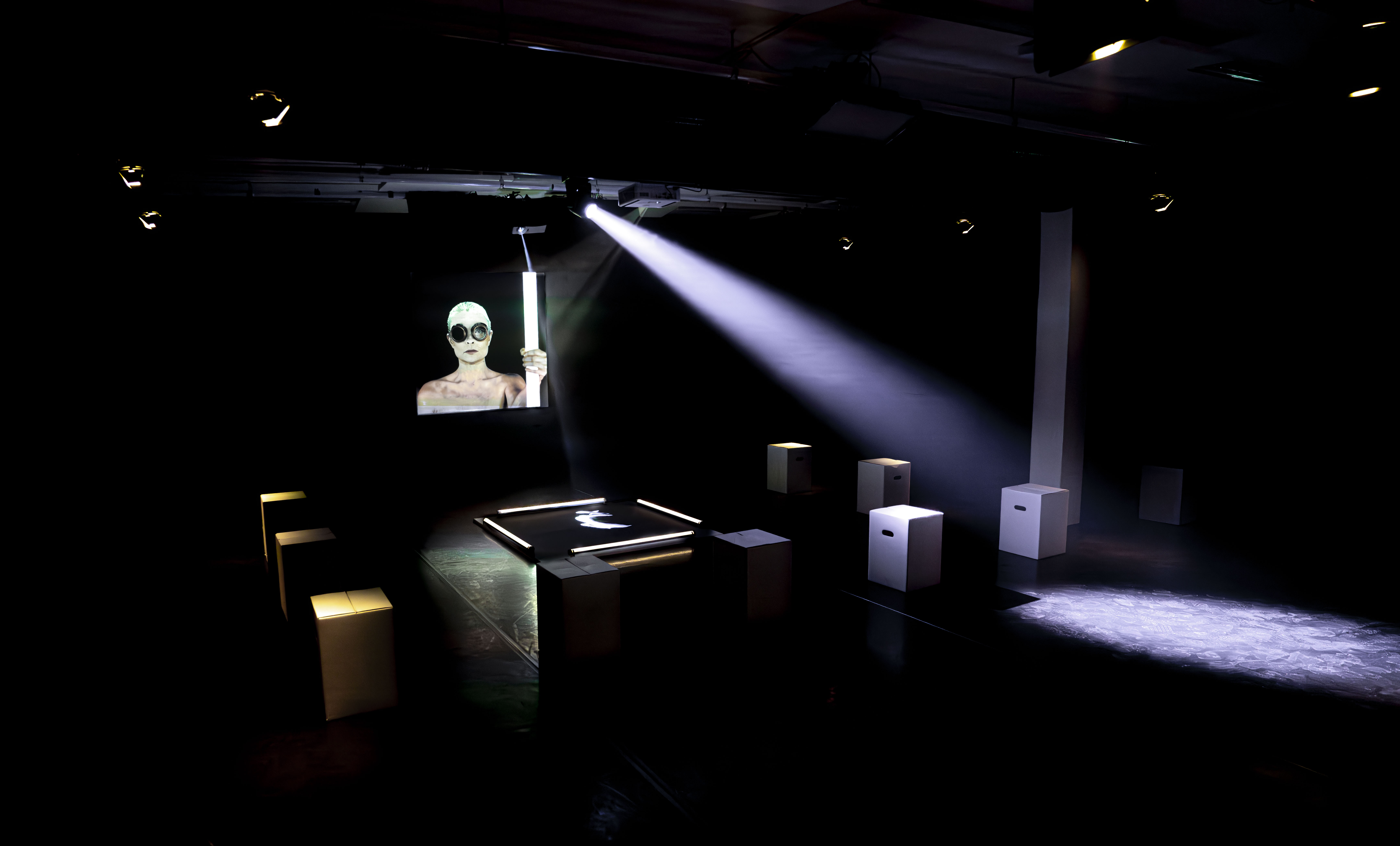 Nachts - interaktive Installation nach Franz Kafka